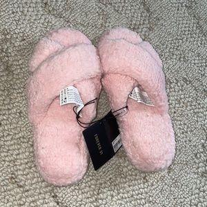 Pink Fuzzy Slippers